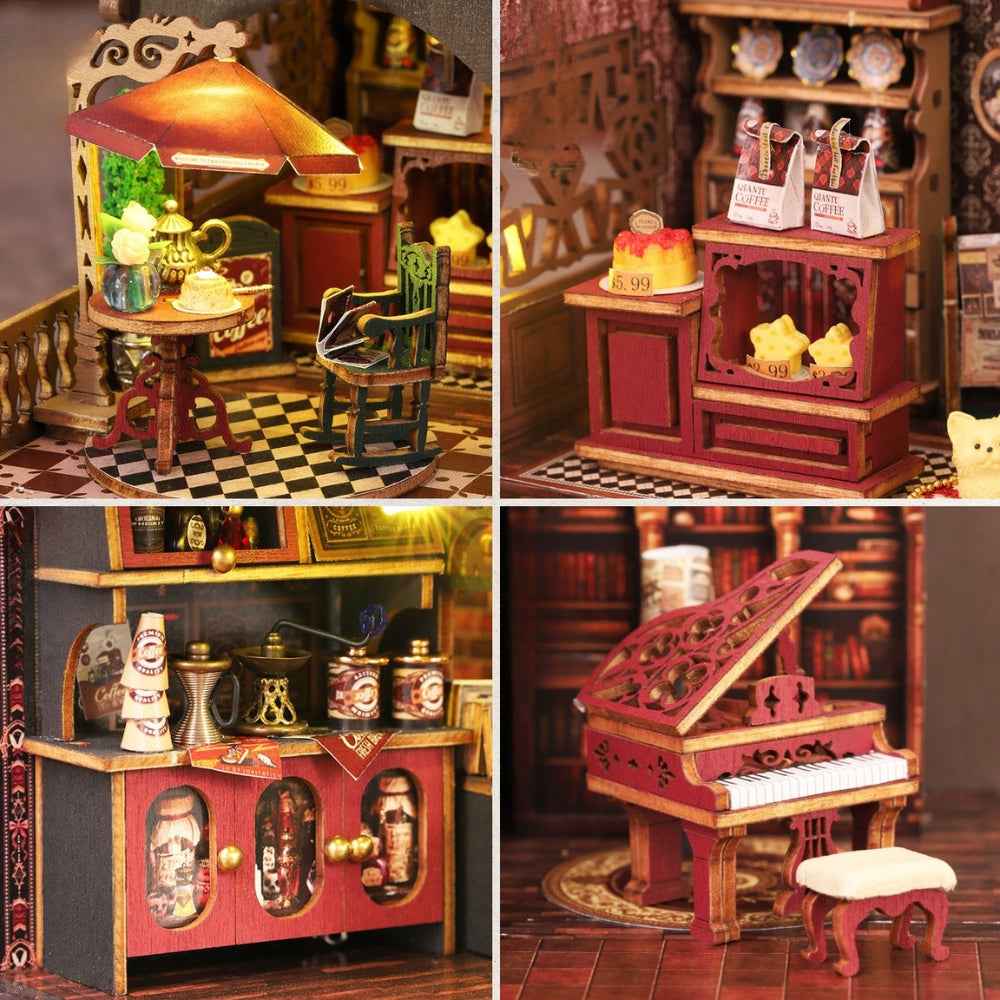 Letter Coffee DIY Mini House Kit l DIY Miniature Kit